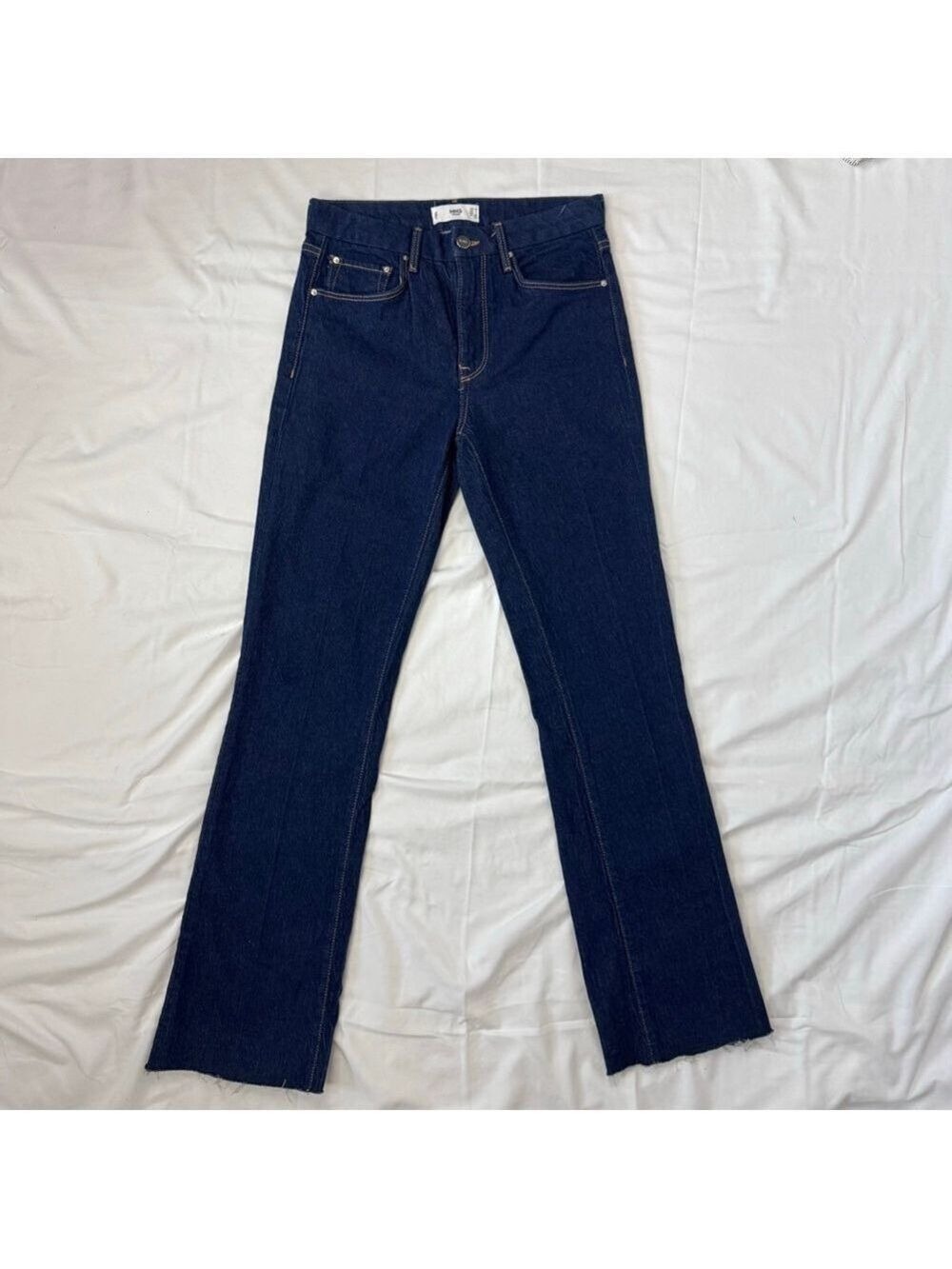 MNG Denim Dark Blue Jeans Straight Women's 4